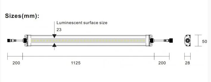 LEDlife 50W Philips LED vækstarmatur - 112,5 cm, RA95, fuldt spektrum, IK05, IP65