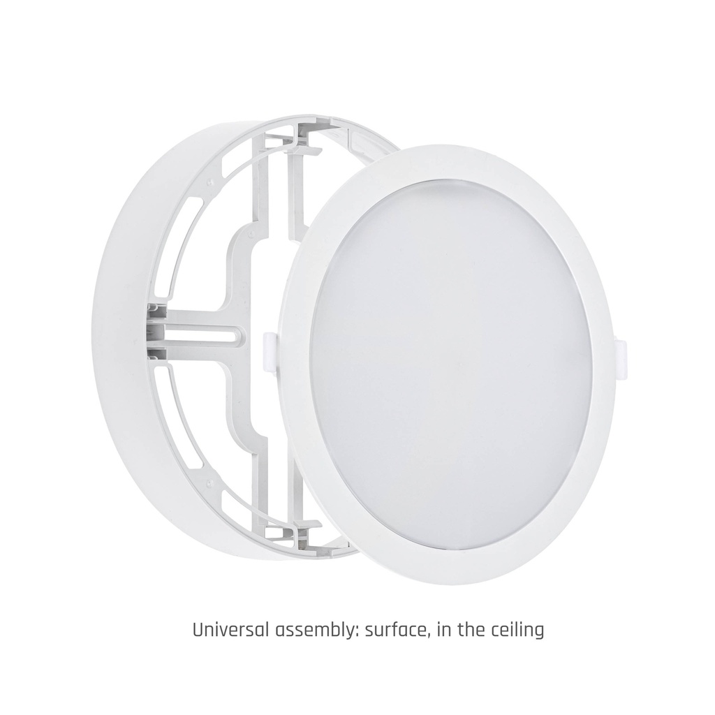ALGINE Downlight 2-i-1 til overflade eller indbygning 18W 1800Lm 230V