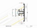 DIOFLEX Alu profil BACK10 A/UX 1m 40x13,5mm