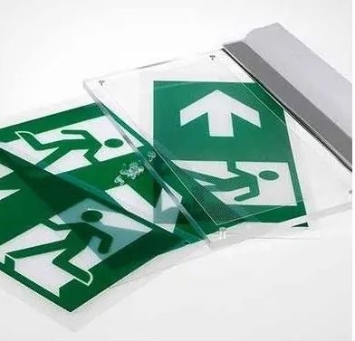 væg- eller loftmonteret LED exit skilt - 2W, Samsung LED chip, 140 lumens