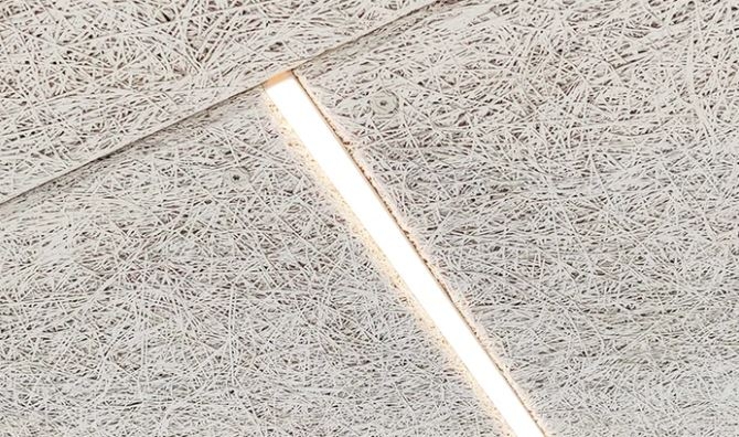 LED lysskinne CCT 35W 120 cm til Troldtekt og akustikloft, 24V