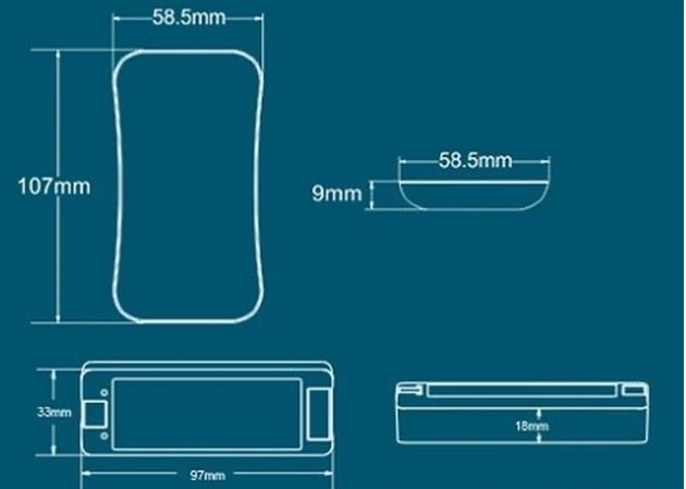 LEDlife rWave touch CCT fjernbetjening - 4 zoner, batteri, inkl. holder