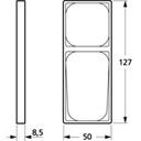LK Fuga ramme Baseline 50 2½m - lysegrå