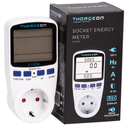 Digital Energimåler m. schuko jord til stikkontakt
