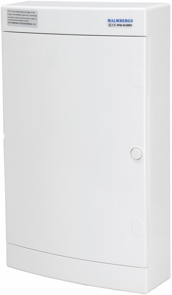 Færdigmonteret gruppetavle – 2x16A 3P+N + 2x10A 3P