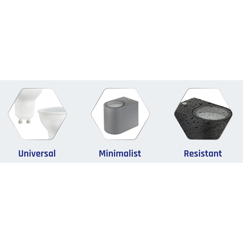 PARETE GU10 væglampe grå