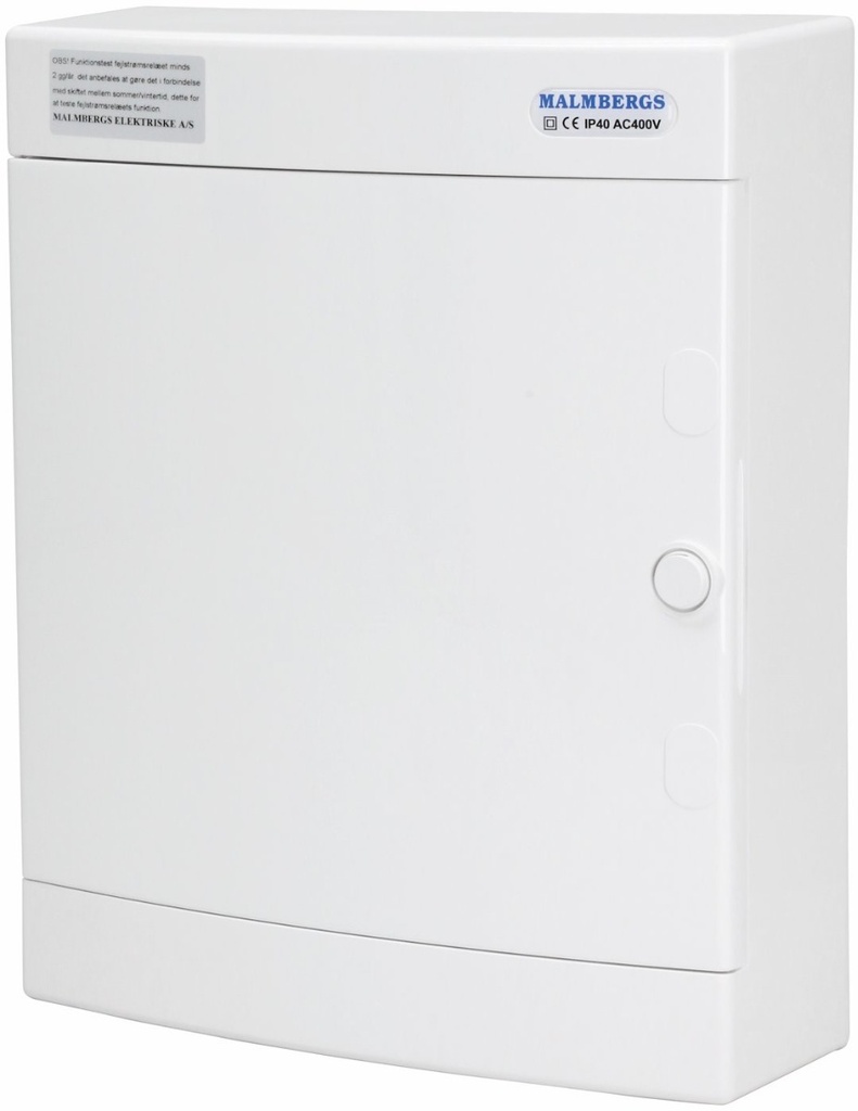 Færdigmonteret gruppetavle – 1x16A 3P+N + 1x10A 3P