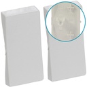 LK Fuga tangentsæt til dobbeltafbryder, gammel model - lysegrå