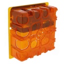 Batibox Mediabox 1x5M, hvid, 142x142x50 mm