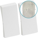 LK Fuga tangentsæt til dobbeltafbryder, gammel model - hvid