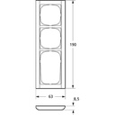 LK Fuga ramme Softline 63 3½m - koksgrå