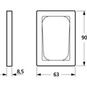 LK Fuga ramme Baseline 63 1½m - koksgrå