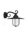 Pasture wall lantern black 1x60W 230V