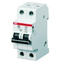 ABB automatsikring 1P+N 10A C 6kA 2M S201