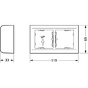 LK Fuga softline underlag 2 modul vandret hvid