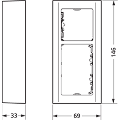 LK Fuga softline underlag 2½ modul  hvid