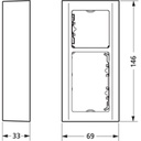 LK Fuga softline underlag 2½ modul  hvid