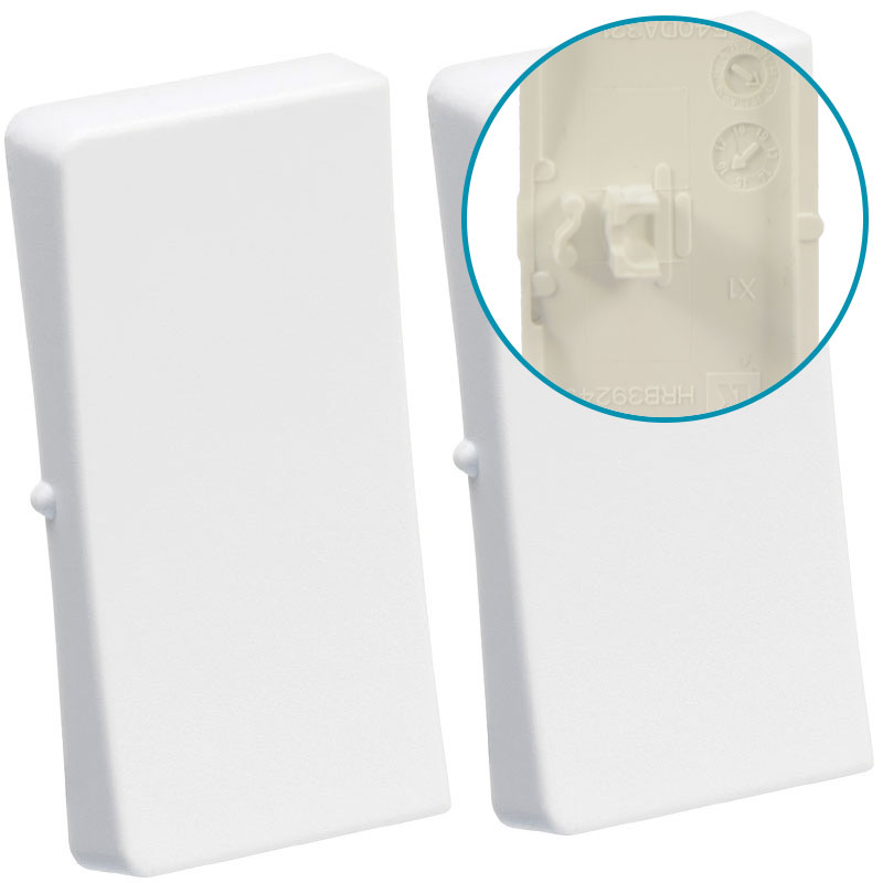 LK Fuga tangentsæt til dobbeltafbryder, ny model - hvid