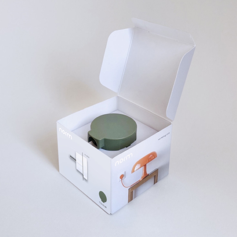 NORM flad stikprop, grøn - Schuko