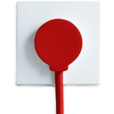 NORM flad stikprop, rød