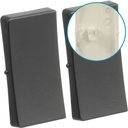 LK Fuga tangentsæt til dobbeltafbryder, ny model - koksgrå