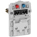 Fuga stikkontakt 2-pol med afbryder 1½m