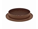Rund ventilationsrist - Ø90mm, Brun