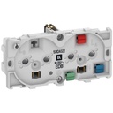 Fuga dobbelt stikkontakt EDB 2-polet m/jord 2m