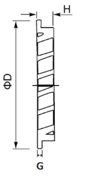 Rund Aluminium væg-ventilationsrist - Ø200mm, Matsort