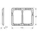 LK Fuga teknisk monteringsramme 2x1½ vandret