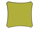 Kvadratisk solsejl - 3,6 x 3,6m LIME GRØN