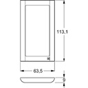 LK Fuga ramme SOFT 63 2m lodret - hvid