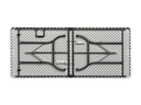 Klapbord - Hvid, 180 x 75 x 74cm