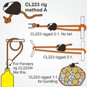 Loop Cleat - Letvægts frølår for Ø3-6mm line