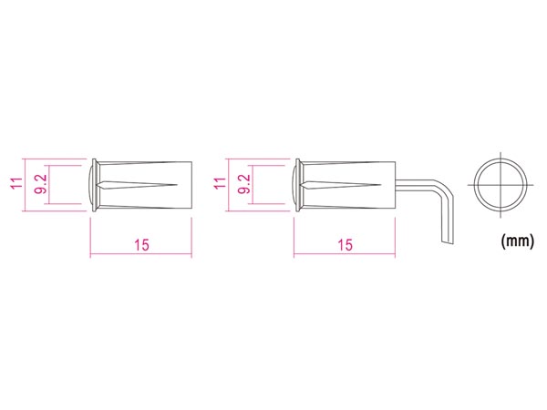 REED kontakt - Magnetisk 0,5A ved 100Vdc (SPST-NC)