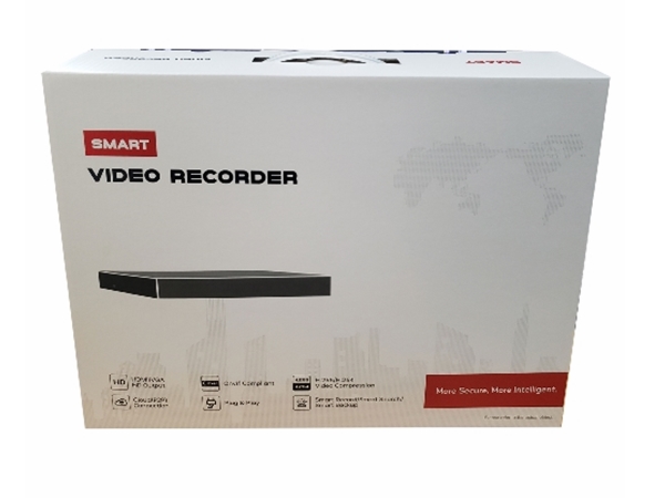 HD NVR netværksvideooptager - 16xIP kam., 8xPoE, 4K 8MP