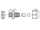 Fotoelektrisk sensor - 10m rækkevidde, IP66