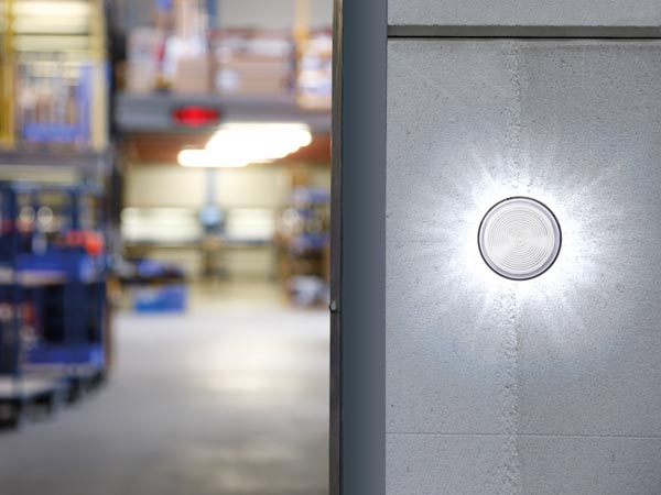 LED blinklys - 12Vdc, Ø77mm, IP20, Klar hvid