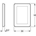 LK Fuga ramme CHOICE 68 1½m - transparent