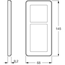 LK Fuga ramme CHOICE 68 2½m - transparent