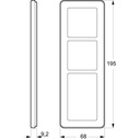 LK Fuga ramme CHOICE 68 3½m - transparent