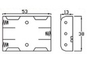 Batteriholder til 3xAAA bat. (m. 150mm ledning)