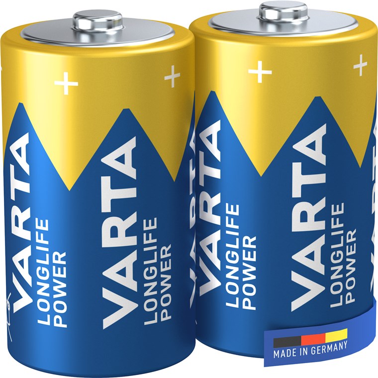 Alkaline D/LR20 batteri 1,5V / 16500mAh (2 stk.)