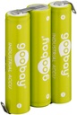 3xNiMH AAA batteripakke - 3,6V 800mAh m. flige