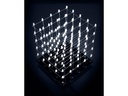 K8018W - 3D LED kube, 5x5x5 hvide LED, programmerbar via USB
