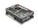 Raspberry Pi 4 kabinet m. aktiv køling, Plexiglas