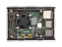 Raspberry Pi 4 kabinet m. aktiv køling, Plexiglas