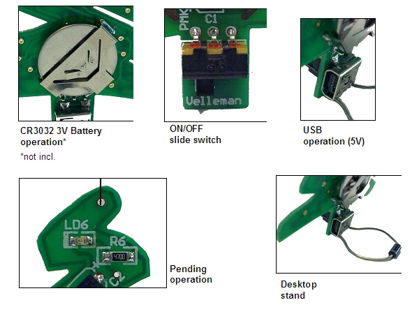 WSSA1783 - USB SMD juletræ