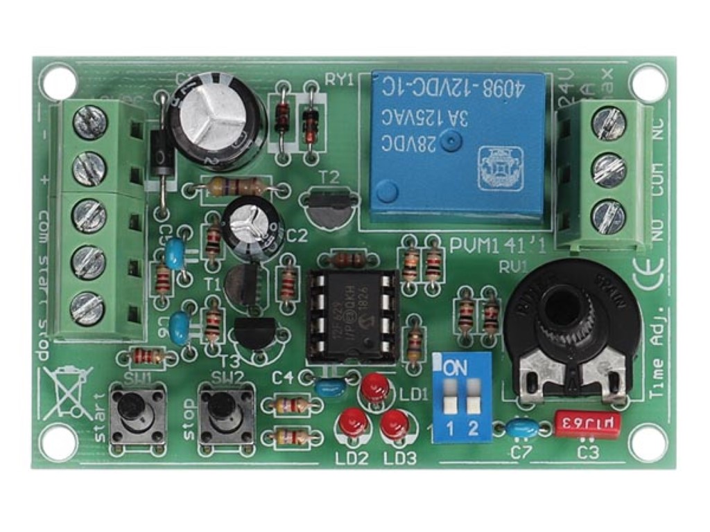 Start/stop timer - 1s til 60t (modul)