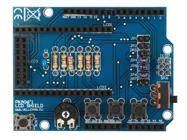 KA06 LCD shield til ARDUINO (byggesæt)